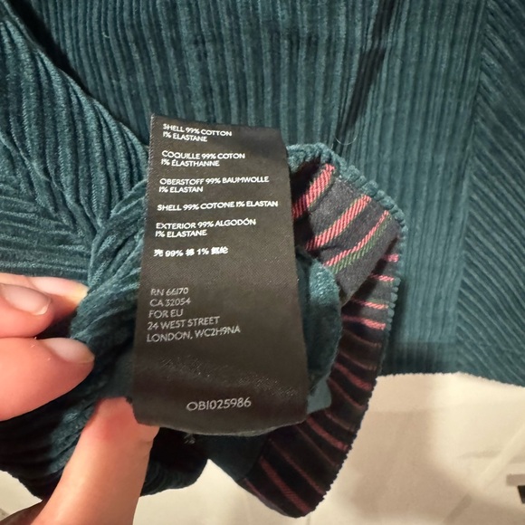 EUC Maeve Dark Green Corduroy Mini Skirt - Picture 5 of 7